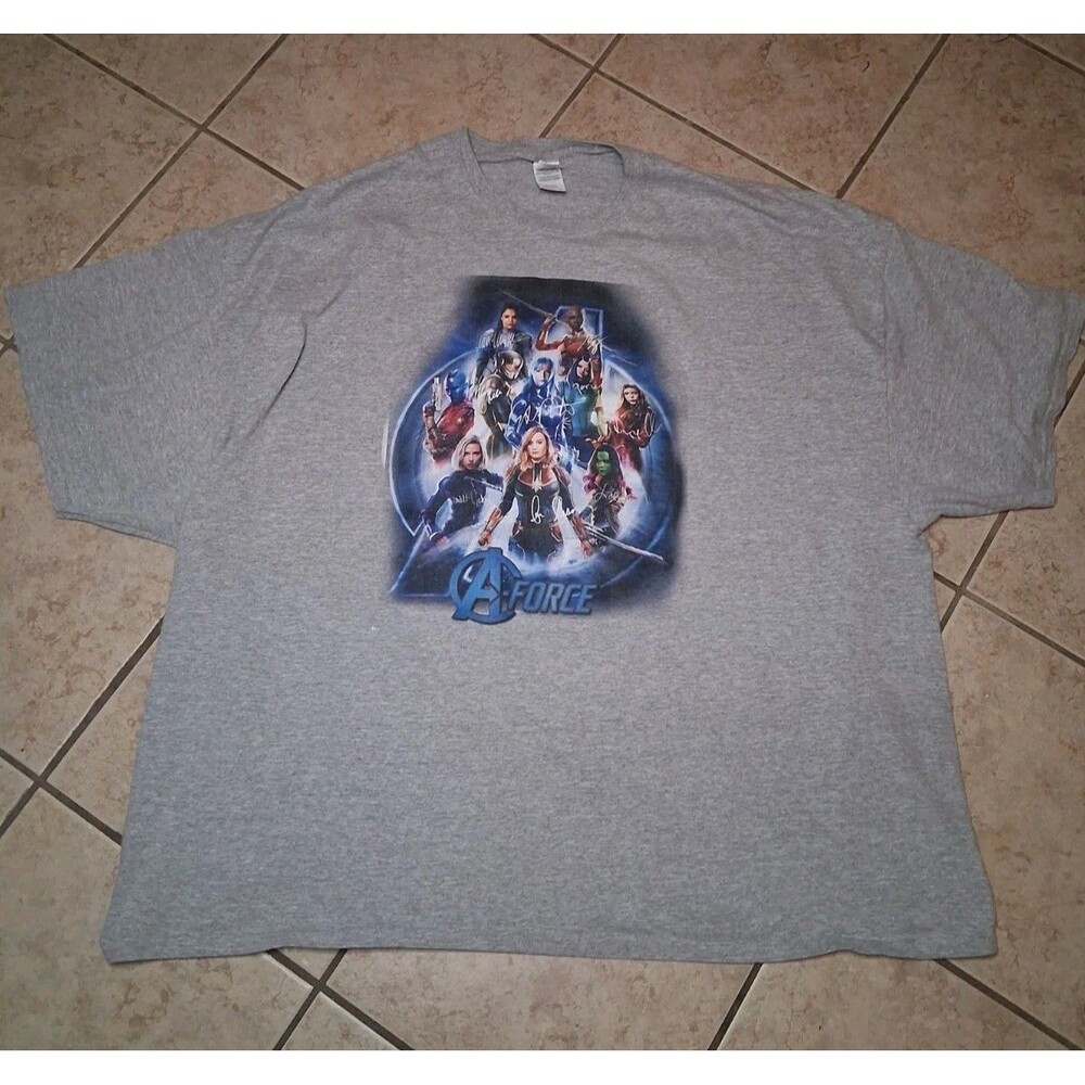 MARVEL COMICS The Avengers A-Force Heather Grey Graphic Big & Tall Tee 6XL